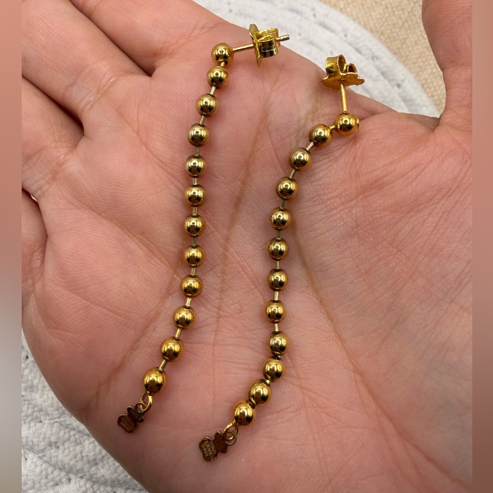 Firm price Second Hand ✋🏻Tous Authentic Elegant Gold Beaded Earrings